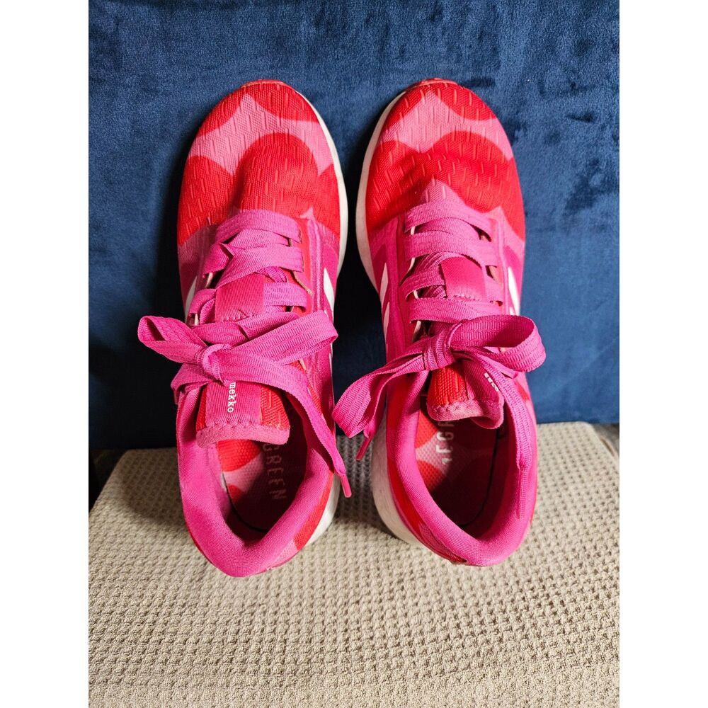 Marimekko x Adidas Edge Lux 4 "Räsymatto Dot" Pink Running Sneakers Size 7